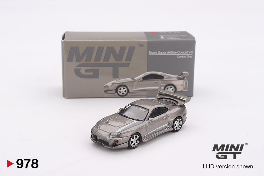 Toyota Supra VeilSide Combat V-II Combat Grey 1:64 Mini GT