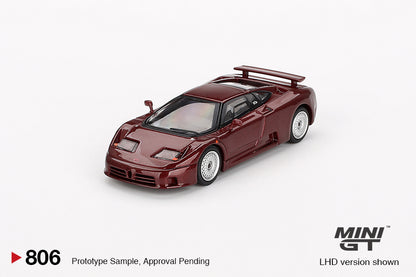 Bugatti EB110 GT – Dark Red Metallic – MiniGT