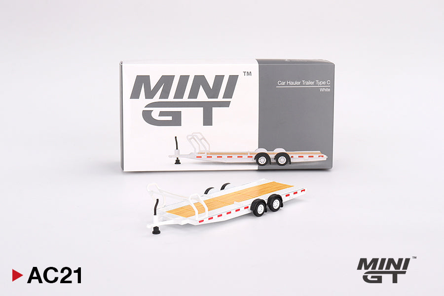 Car Hauler Trailer Type C – White – MiniGT