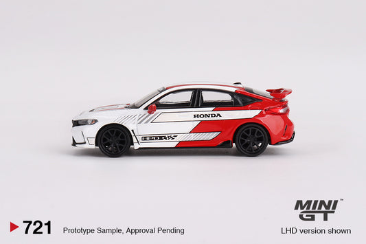 Honda Civic Type R #2 – 2023 Pace Car – White – 1:64 – Mini GT