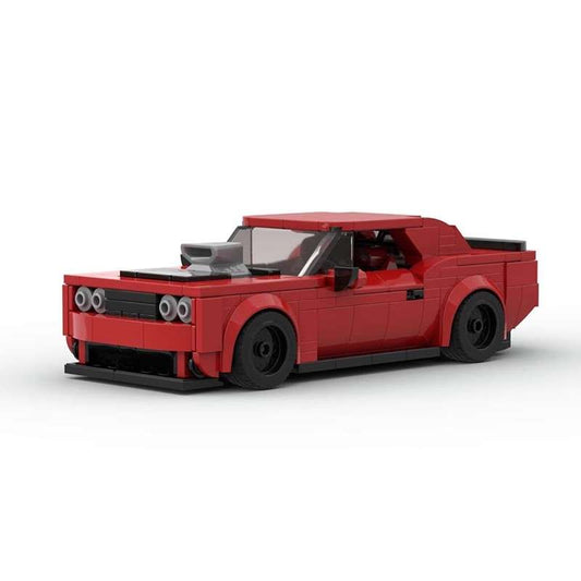 Prednji pogled na Dodge STR Demon autić na sklapanje