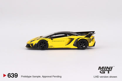 Lamborghini LB-Silhouette WORKS Aventador GT EVO – Yellow – MiniGT
