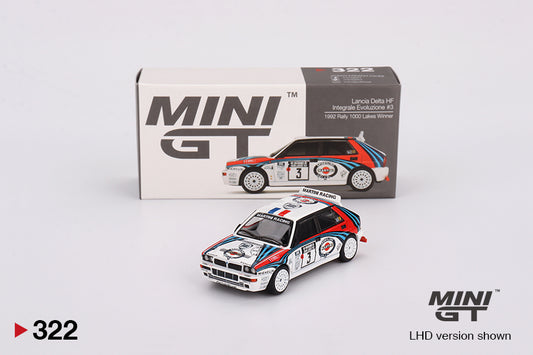 Lancia Delta HF Integrale Evoluzione – 1992 – Rally 1000 Lakes Winner #3 – 1:64 – MiniGT