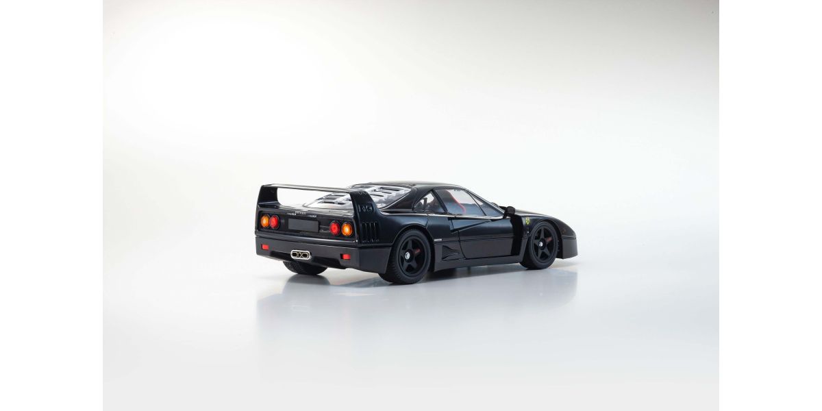 Pogled od nazad Ferrari F40 Black 1987