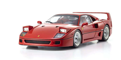 Ferrari F40 Red 1987 bliži ugao prednjeg dela sa podignutim farovima