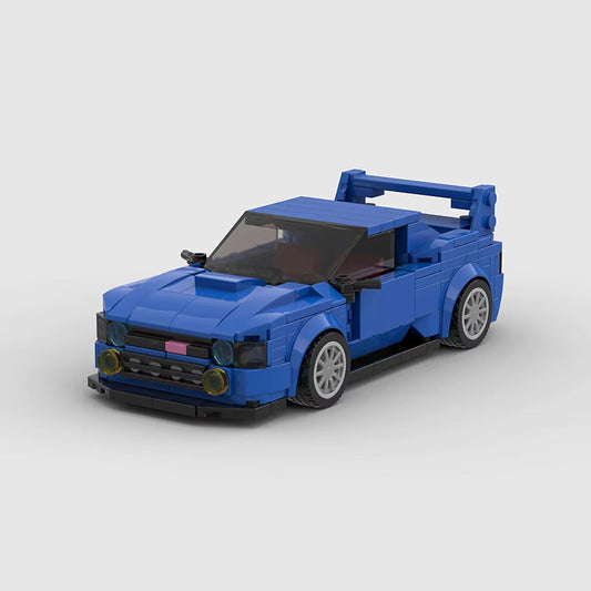 Pogled sprijeda na sklopljen model Subaru Impreza 2004