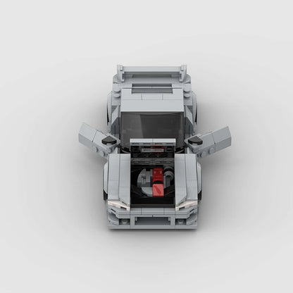 Nissan Silvia S14 Silver - Prikaz odozgo modela