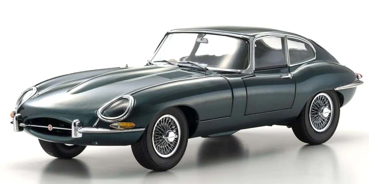 Jaguar E-Type 1961 Dark Green model, prednja strana