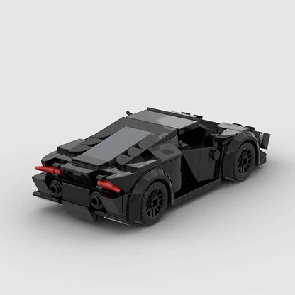 Zadnji pogled Lamborghini Huracan I Black Edition autića na sklapanje