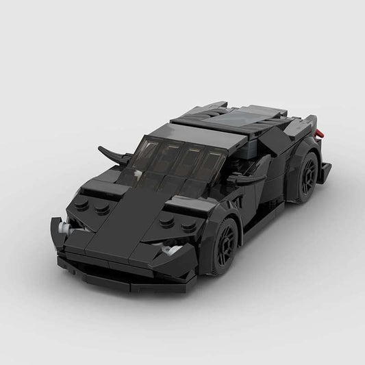 Prednji pogled Lamborghini Huracan I Black Edition autića na sklapanje