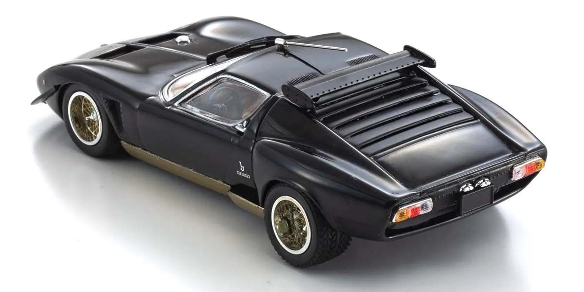 Lamborghini Miura SVR 1970 Black-Gold - pogled odozgo nazad