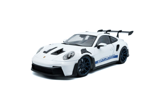 Porsche 911 GT3 RS bela sa plavim prugama 2024 1:18 Solido