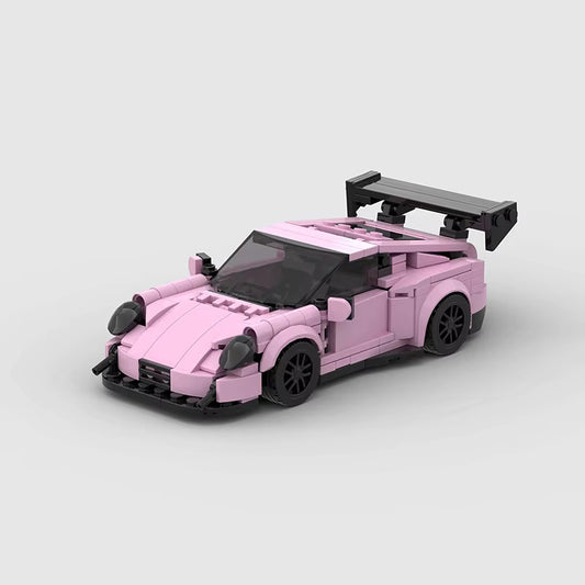 Porsche GT3RS Pink autić na sklapanje - pogled sprijeda