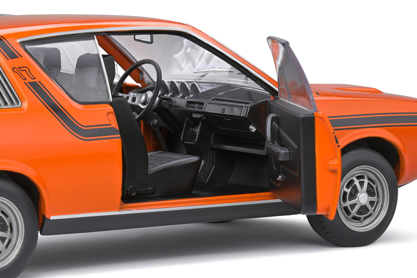 Renault 17 TS – Orange 331 / Black stripes – 1973 (1:18)