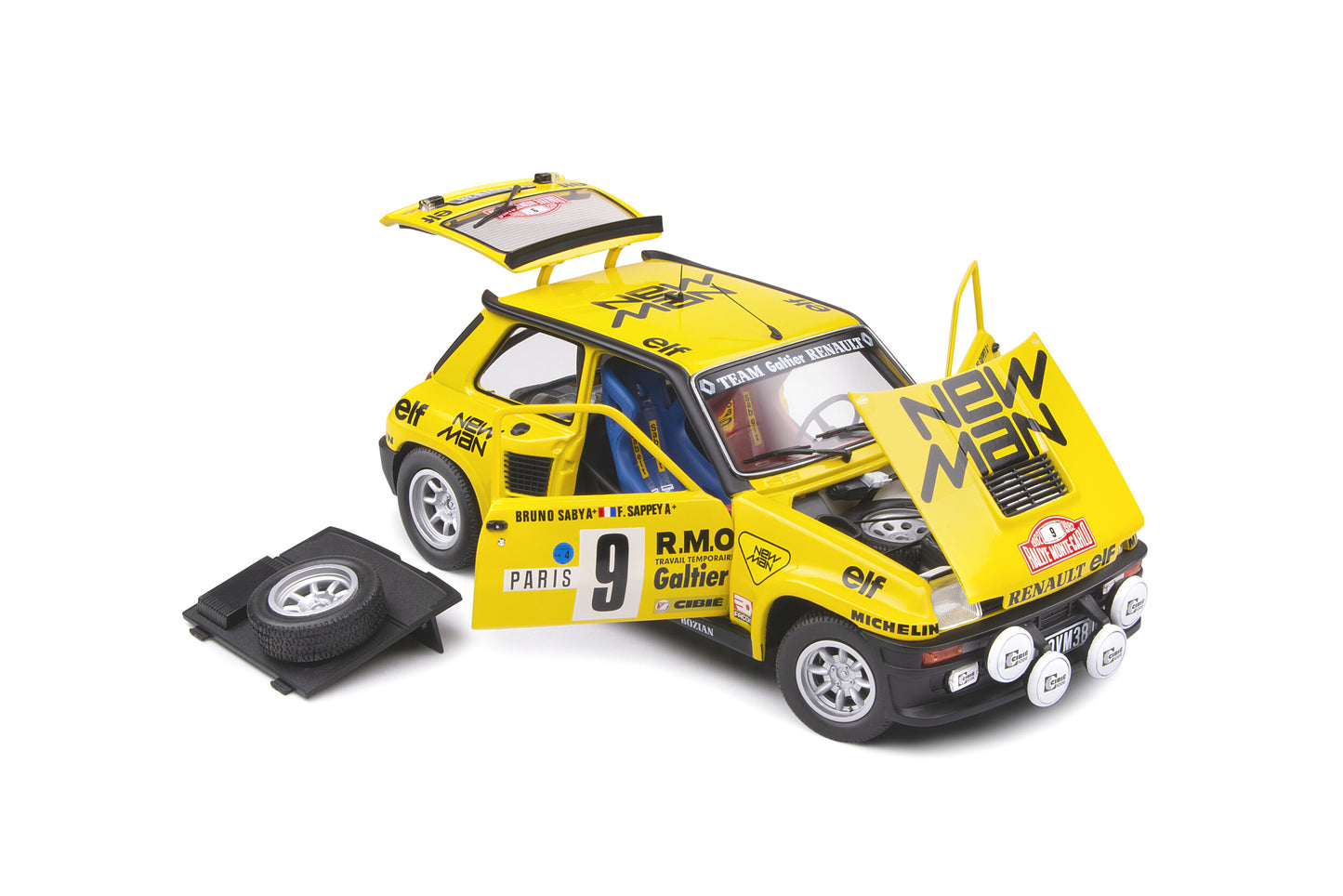 Renault 5 Turbo – Rallye Monte-Carlo – 1982 – #9 B. Saby – Solido