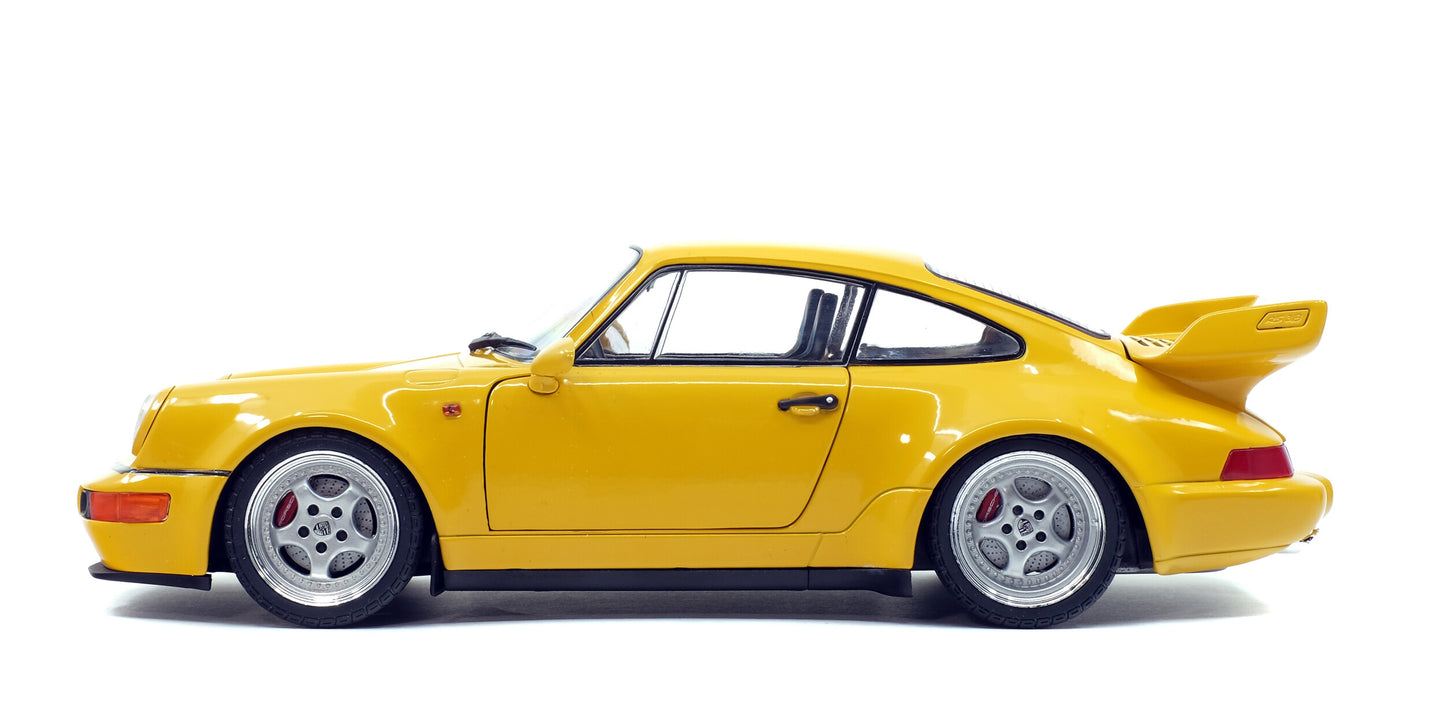 Porsche 911 (964) Carrera 3.8 RS – Jaune Vitesse – 1990 – 1:18 – Solido