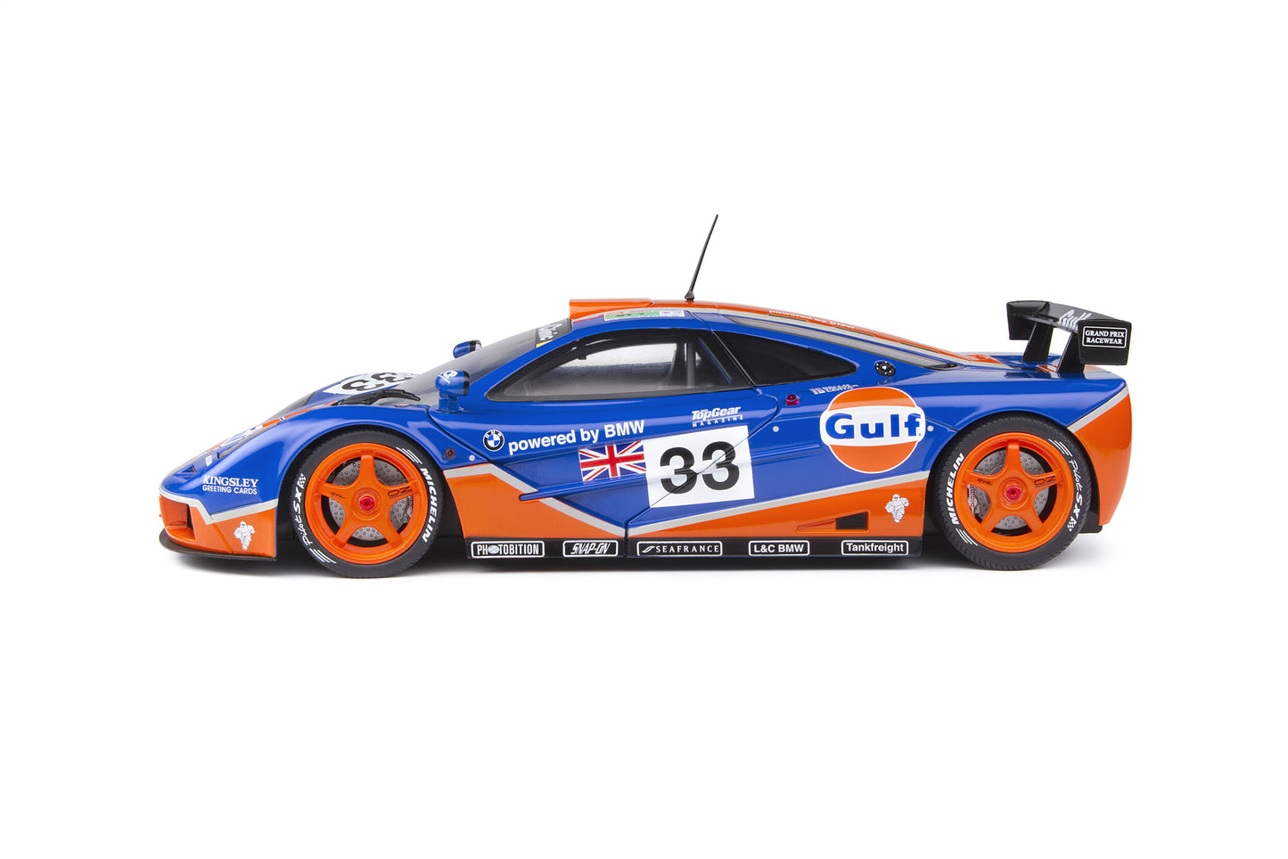 McLaren F1 GTR Short Tail – 24H Le Mans 1996 – #33 Bellm/Lehto/Weaver – 1:18 – Solido