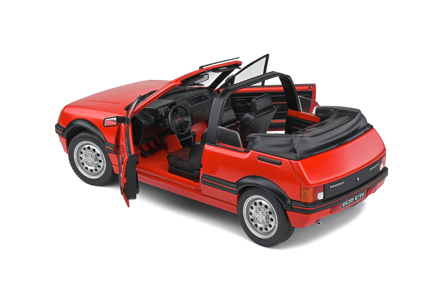 Peugeot 205 CTI – Rouge Vallelunga – 1986 – 1:18 – Solido