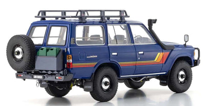  Toyota Land Cruiser 60 1980 Blue metalni model - bočni pogled