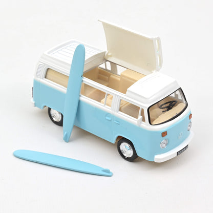 VW T2b Camper Van 1973 – Light Blue – Norev Jet‑Car
